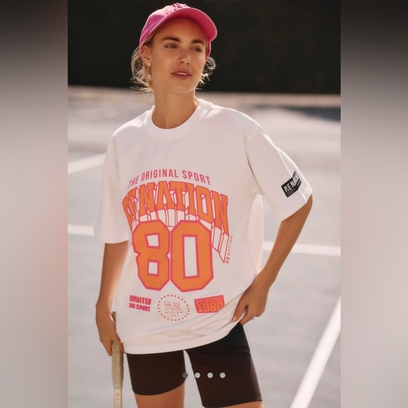 New (without tag) PE Nation short sleeve oversized tee XS - Picture 1 of 3